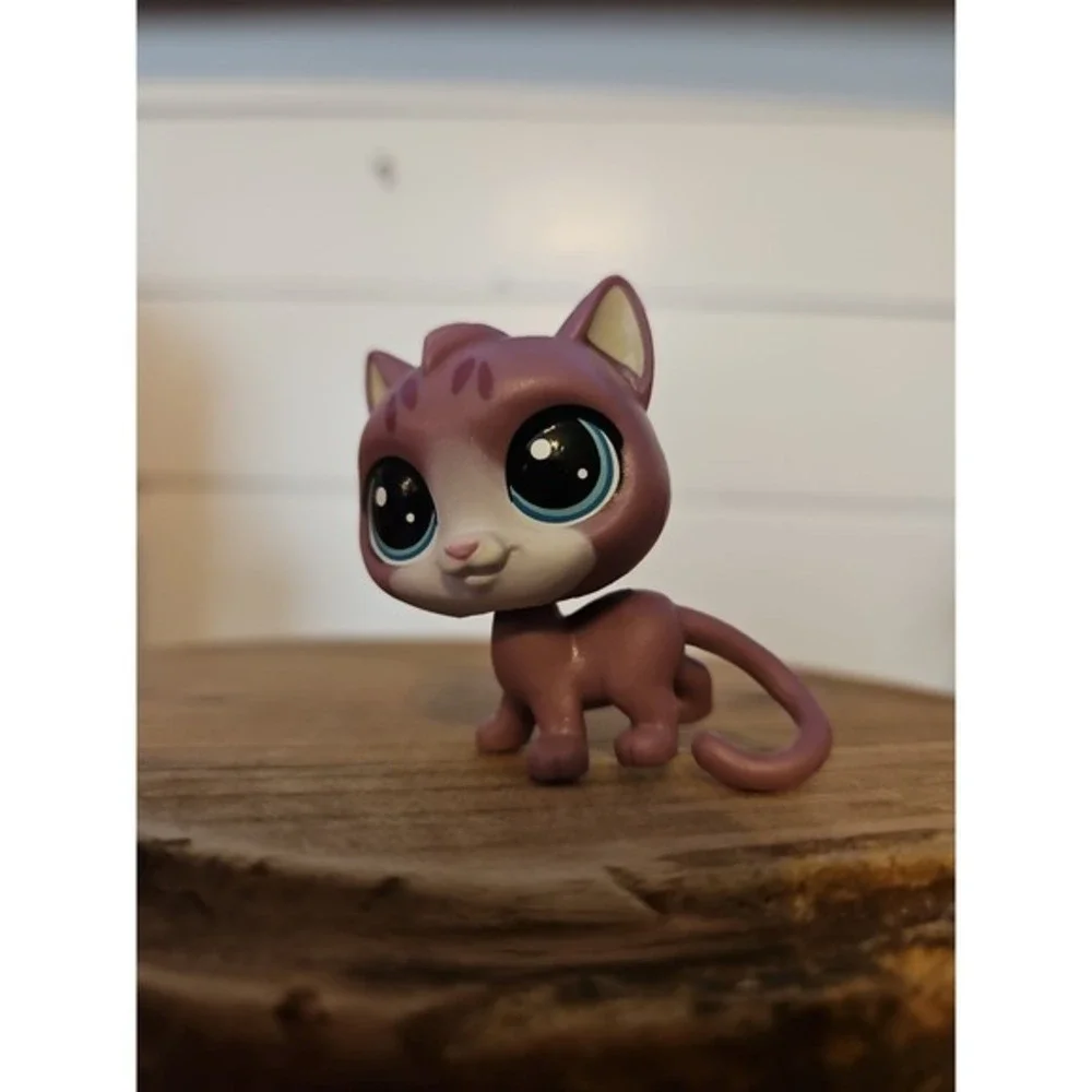 LPS‎ Littlest Pet Shop Cat #4-173 Thirsty Pets Cooler Crew Purple